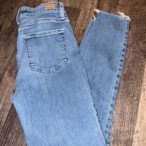 PAIGE Light Blue Ankle Jeans